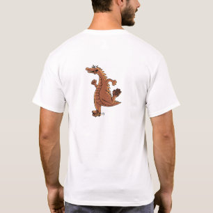 Camiseta boho soft design Godzilla
