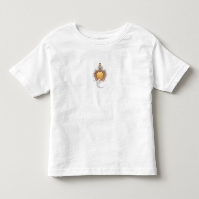 Camiseta Boho Sol Lua para Criança Celestial Tee (Frente)