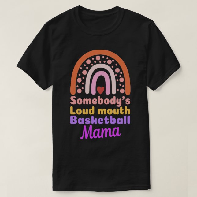 Camiseta Boho Some bodys Loudmouth Basball Mães D (Frente do Design)