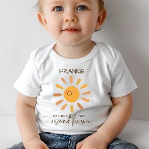 Camiseta Boho Summer Primeira Viagem Em Torno Do Sol Aniver
