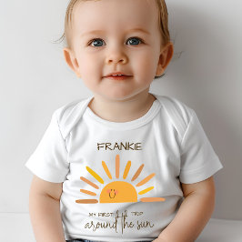 Camiseta Boho Summer Primeira Viagem Em Torno Do Sol Aniver
