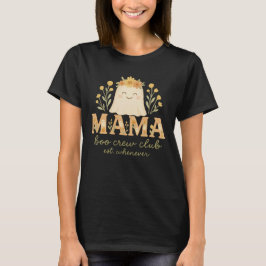 Camiseta Boho Sunflower Ghost Mama "Boo Crew" Halloween