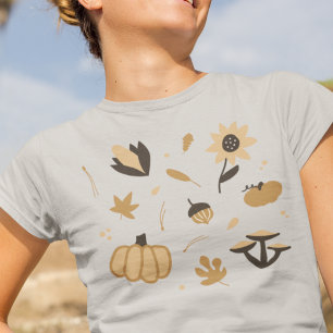 Camiseta Boho Temático de Outono