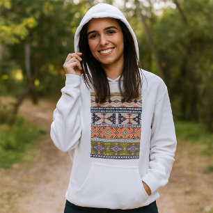Camiseta Boho Tribal - Padrão Geométrico Sudoeste Aztec