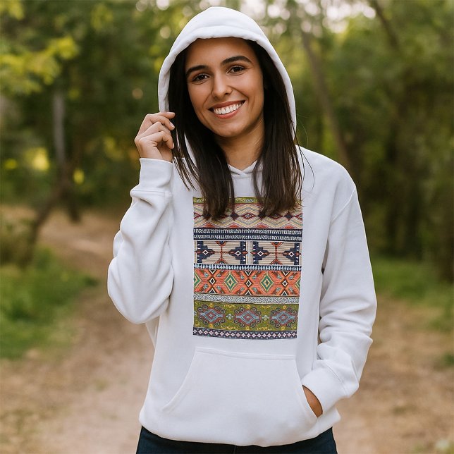 Camiseta Boho Tribal - Padrão Geométrico Sudoeste Aztec (Criador carregado)