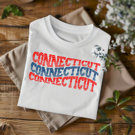 Camiseta Boho Vermelha e Azul Patriótica de Connec