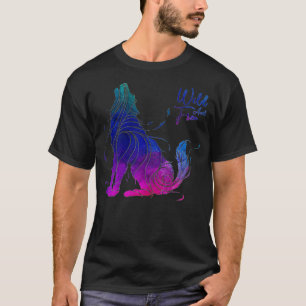 Camiseta Boho Wild E Free Watercolor Wolf Men Wom