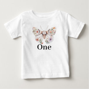 Camiseta Boho Wildflower Floral Baby Birthday