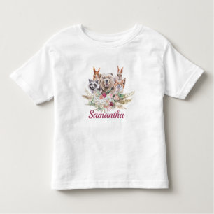 Camiseta Boho Woodland Animal da Garota Doce