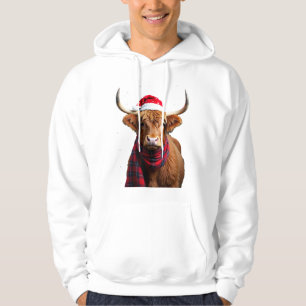 Camiseta Boho Xmas Natal Vaca das Terras Altas (1)