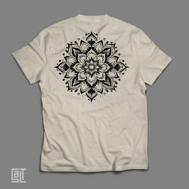 Camiseta Boho Zen Mandala Intrincada Floral Geometria Sagra