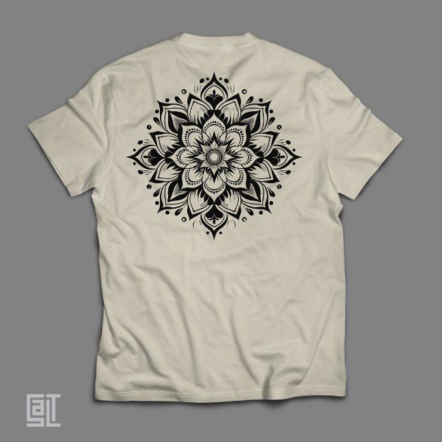 Camiseta Boho Zen Mandala Intrincada Floral Geometria Sagra (Criador carregado)