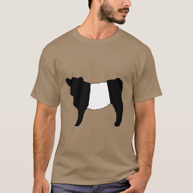 Camiseta Boi raro cercado legal de Beltie da vaca do gado (Frente)
