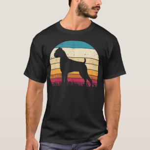 Camiseta Boi Silhouette Sunset Retro Animal Pet Dog Lover