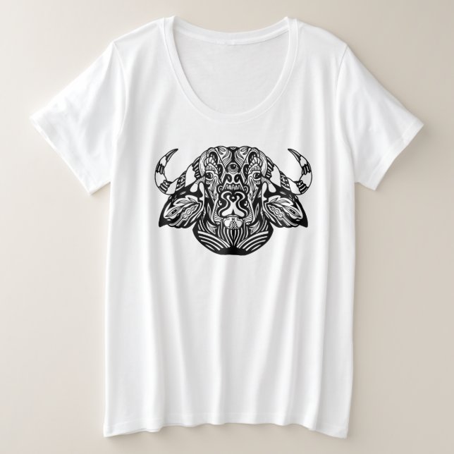 Camiseta Boi Tribal (Frente do Design)
