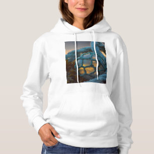 Camiseta Boia de pesca de vidro, Pôr do sol, Alasca