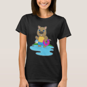 Camiseta Bóia inflável de natação de canguru Verão