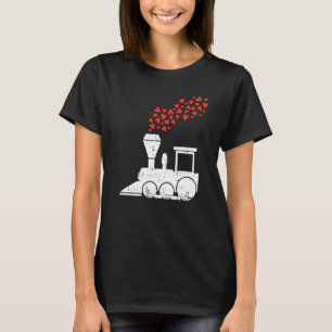 Camiseta Boias-de-ferro com Dia de os namorados de Comboio 