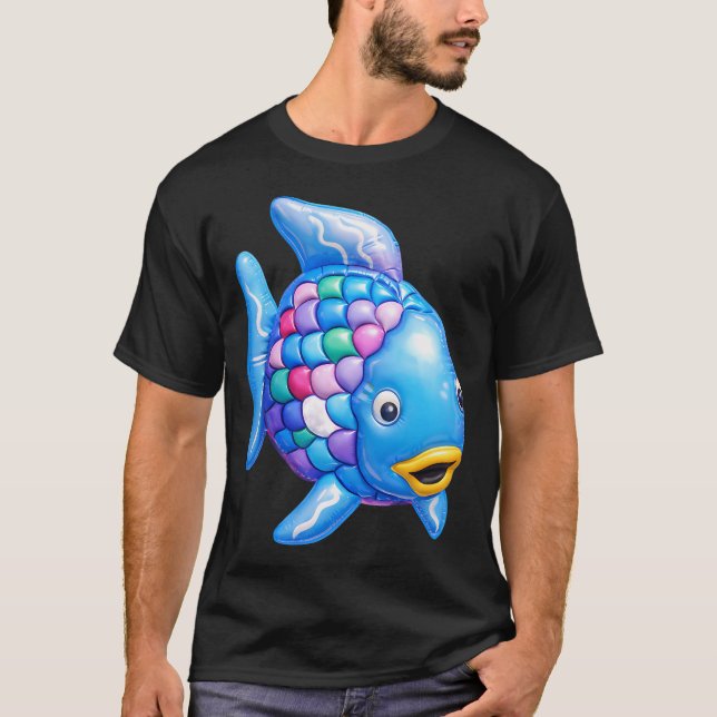 Camiseta Boias de Natação Peixe Arco-Íris (Frente)
