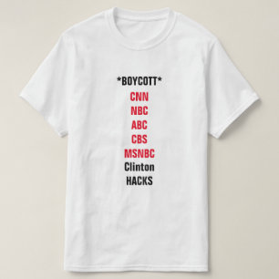 Camiseta Boicote dos meios do grosso da população