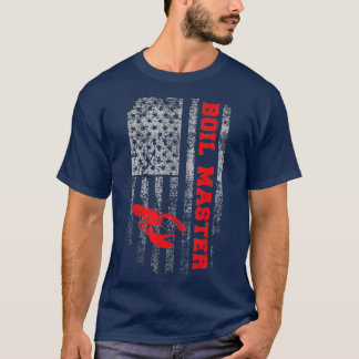 Camiseta Boil Master rawfish American Flag Crayf Crayf