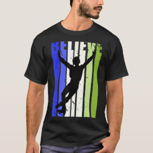 Camiseta Boinas Retro Ice Skating Vintage Estilo de Descama