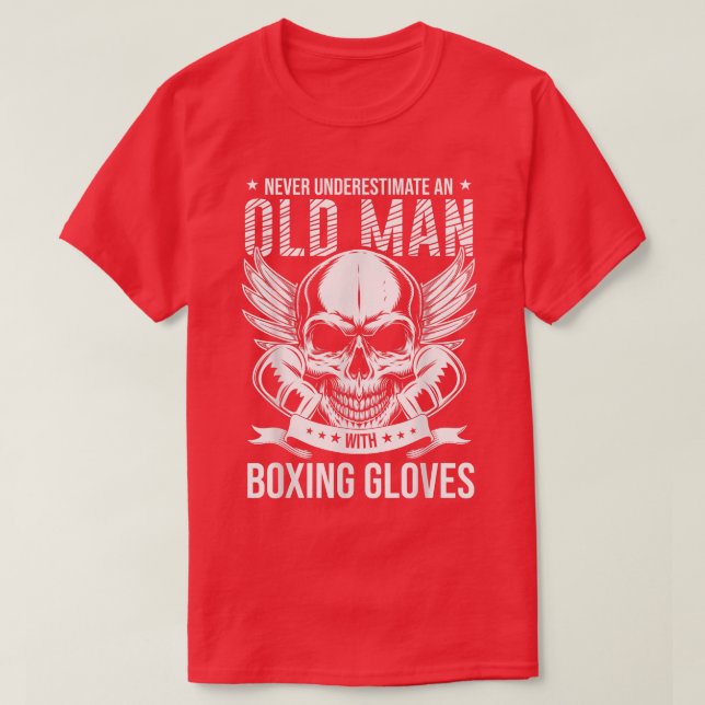 Camiseta Boing Nunca Subestima Um Velho Com Boi Gl (Frente do Design)