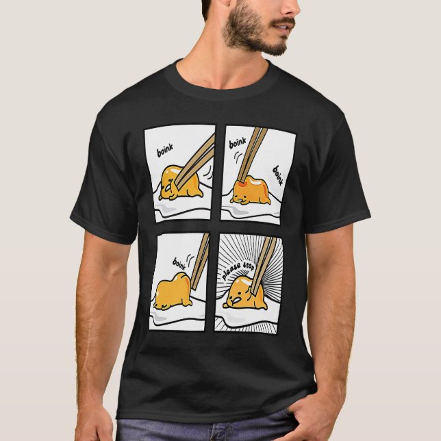 Camiseta Boink Egg Yolk Please Stop Cute Lazy Sleepy Egg Fo (Frente)