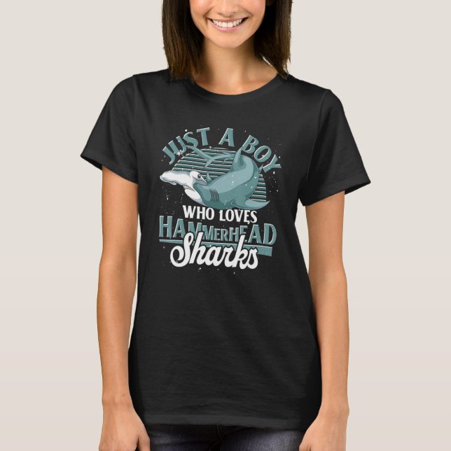 Camiseta Bois Ocean Animal Sharator Fish Hammerhead (Frente)