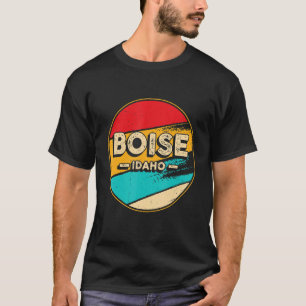Camiseta Boise Idaho Retro Vintage Sunset EUA State Boise