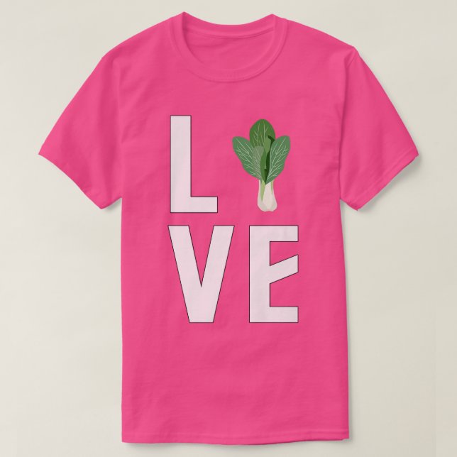 Camiseta Bok Choy Lover, Cozinhar asiático engraçado, jardi (Frente do Design)