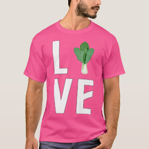 Camiseta Bok Choy Lover, Cozinhar asiático engraçado, jardi