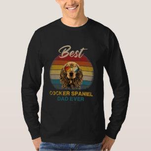 Camiseta Boker Spaniel Dog Melhor Pai Do Dia Pai