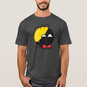 Camiseta Bola ancap Polandball meme fofo laço vermelho