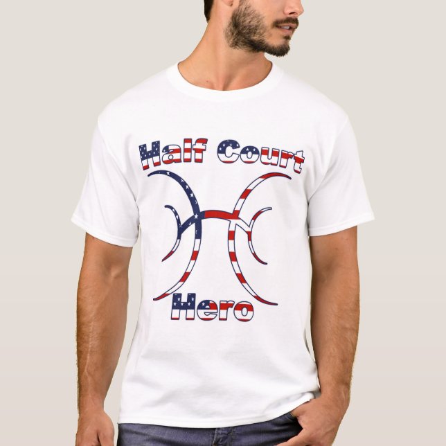 Camiseta Bola através de América (Frente)