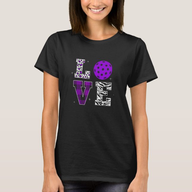 Camiseta Bola Bela Para Mulheres Meninas Eu Amo Pimentão (Frente)
