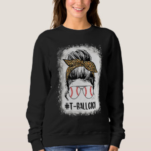 Camiseta Bola Branqueada Gigi Life Mensagem Bun Leopard