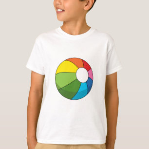 Camiseta Bola Colorida de Praia