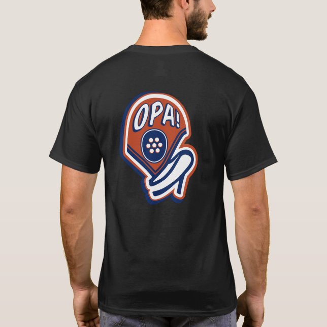 Camiseta Bola de abertura (Boné OPA) Escura (Verso)