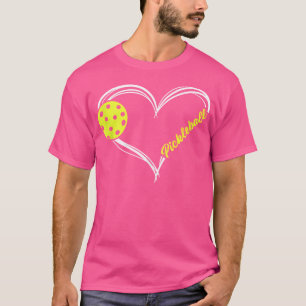 Camiseta Bola De Amor - Bola De Pickleball Bonita Que Eu Am