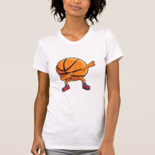 Camiseta Bola de Basquete Brincadeira Homens Engraçados Mul