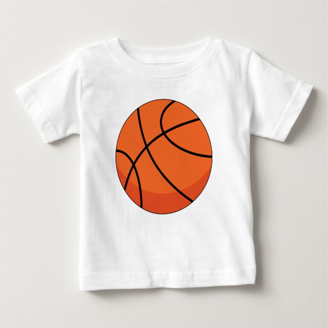 Camiseta Bola de Basquete de Desenho Animado (Frente)