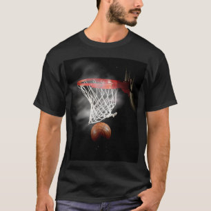 Camiseta Bola de Basquete e Rede