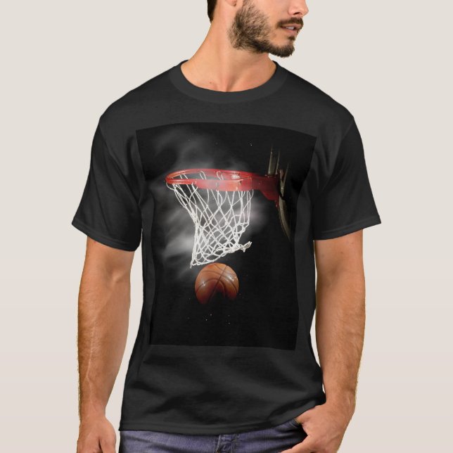 Camiseta Bola de Basquete e Rede (Frente)