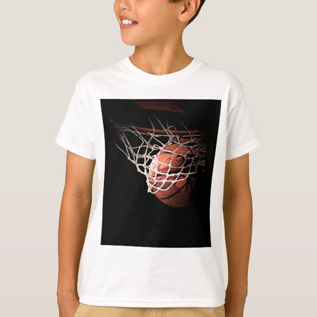 Camiseta Bola de Basquete em Ação (Frente)