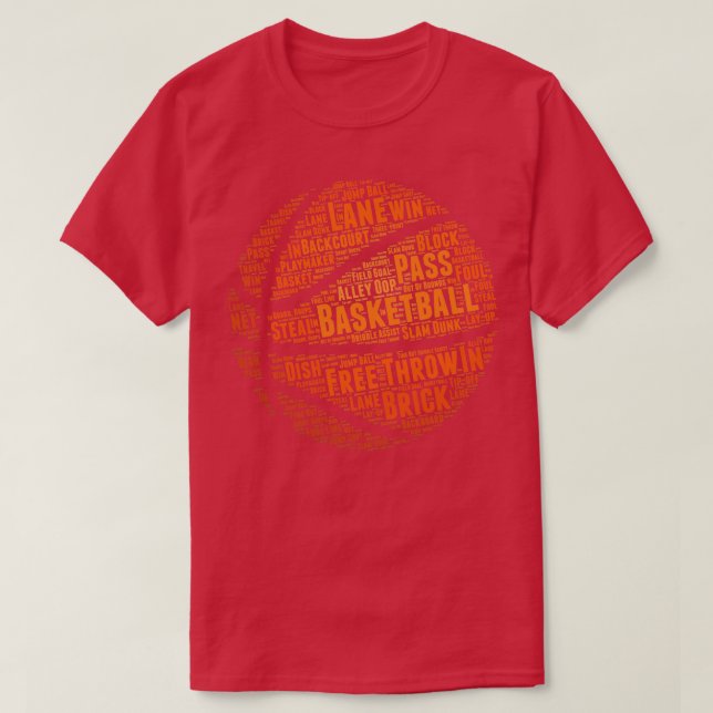 Camiseta Bola de basquete para crianças Presente para rapaz (Frente do Design)