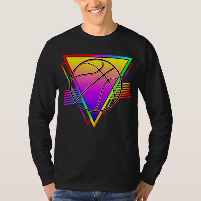 Camiseta Bola de Basquete Retro Moderna (Frente)