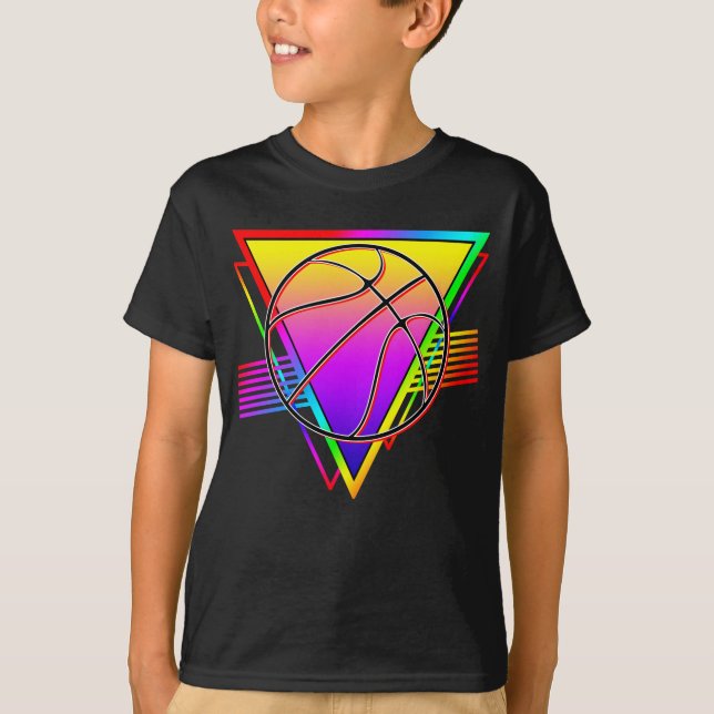 Camiseta Bola de Basquete Retro Moderna (Frente)