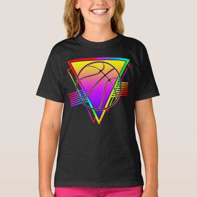 Camiseta Bola de Basquete Retro Moderna (Frente)