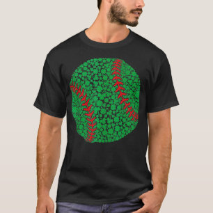 Camiseta Bola de Beisebol Engraçado Shamrock Softball Saint